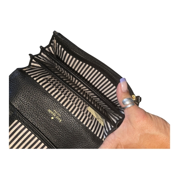 KATE SPADE LEATHER CROSSBODY AND MATCHING LEATHER WALLET, BAG NWOT, WALLET EUC - Picture 14 of 16